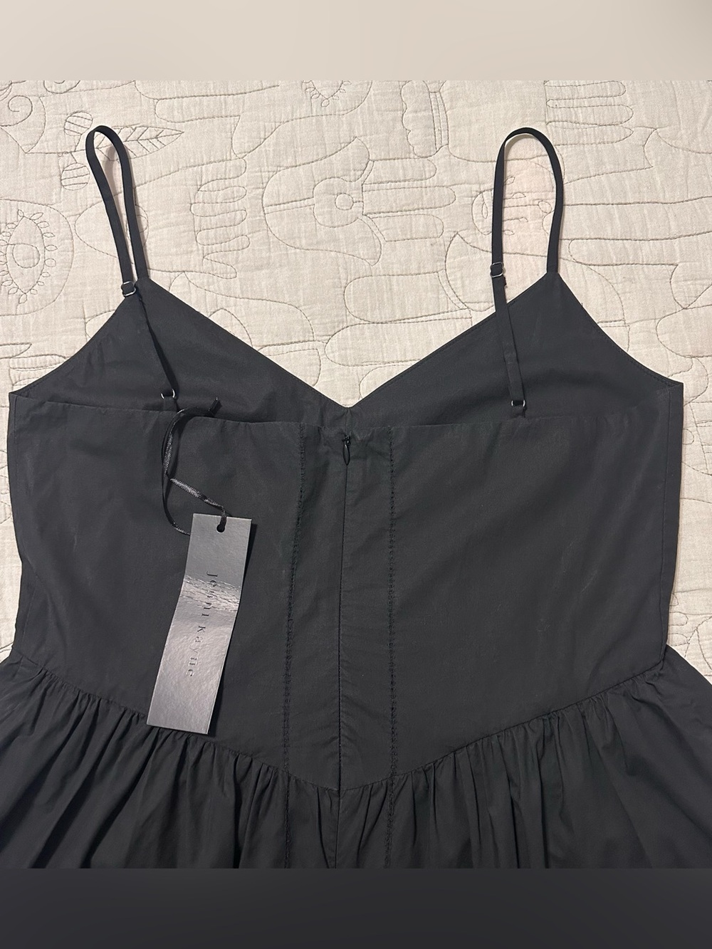 Jenni Kayne Peninsula Dress Black Maxi Poplin NWT Small MSRP $425 - Picture 6 of 9